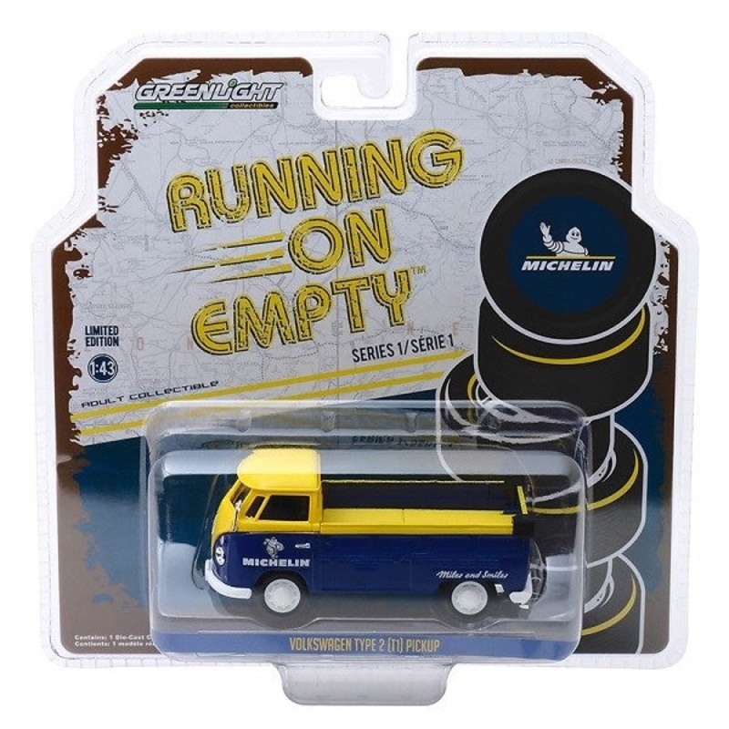 GreenLight 87010-E 1/43 Volkswagen Type 2 (T1) Pickup – Michelin