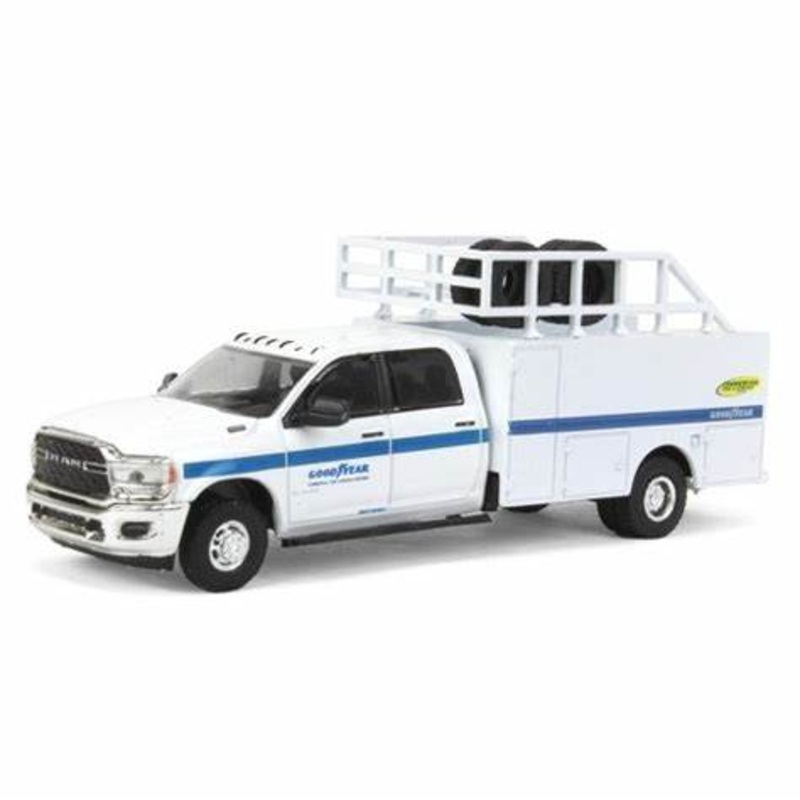 GreenLight GL-46120-F 2021 Dodge RAM Dually Tyre Service Truck- Goodyear