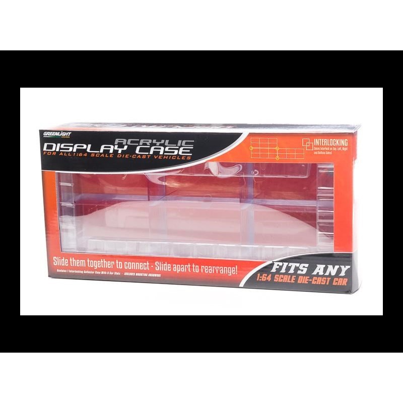 GreenLight GL-55012 1/64 1/64 Scale – 6 – Car Connecting Acrylic Display Case
