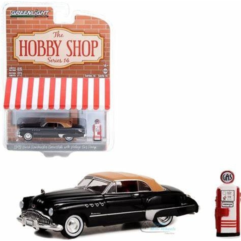 GreenLight GL-97140-A 1/64 1949 Buick Roadmaster with Gas Pump