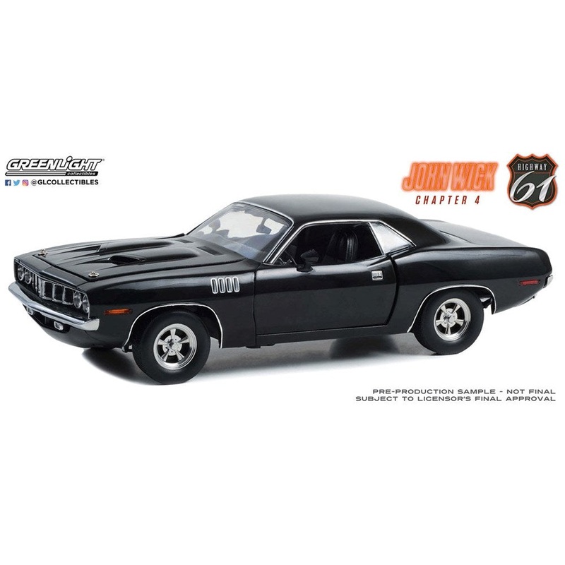 Highway 61 HWY-18045 1/18 1971 Plymouth ‘Cuda- John Wick 4