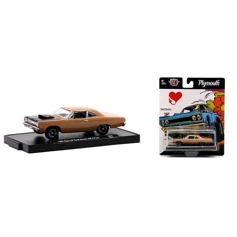 M2 Machines M2-11228-85A 1/64 1969 Plymouth Road Runner 400 6-Pack