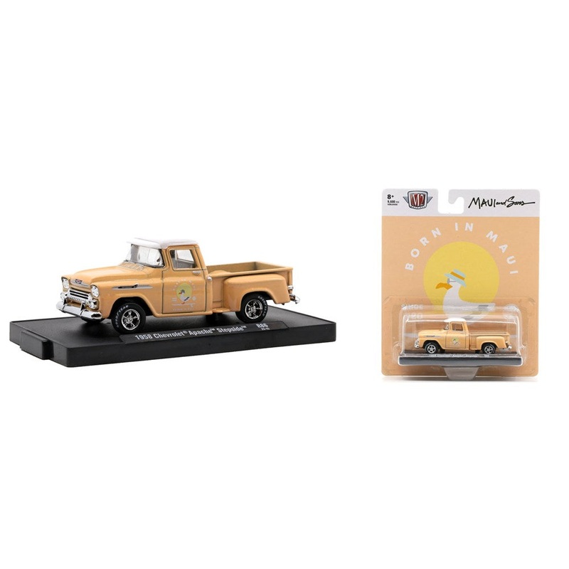 M2 Machines M2-11228-86A 1/64 1958 Chevrolet Apache Stepside