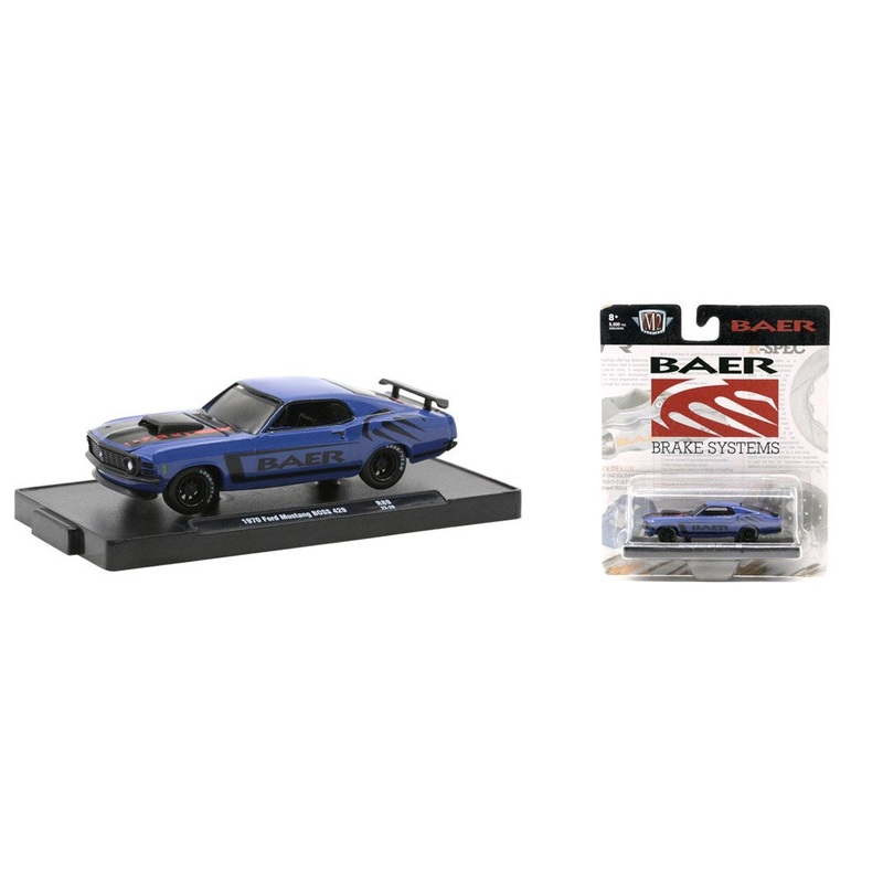 M2 Machines M2-11228-89B 1/64 1970 Ford Mustang BOSS 429