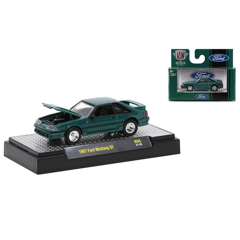 M2 Machines M2-32500-66F 1/64 1987 Ford Mustang GT