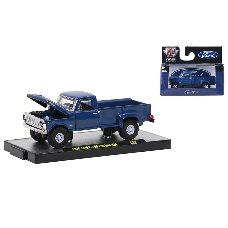 M2 Machines M2-32500-68D 1/64 1970 Ford F-100 Custom 4×4