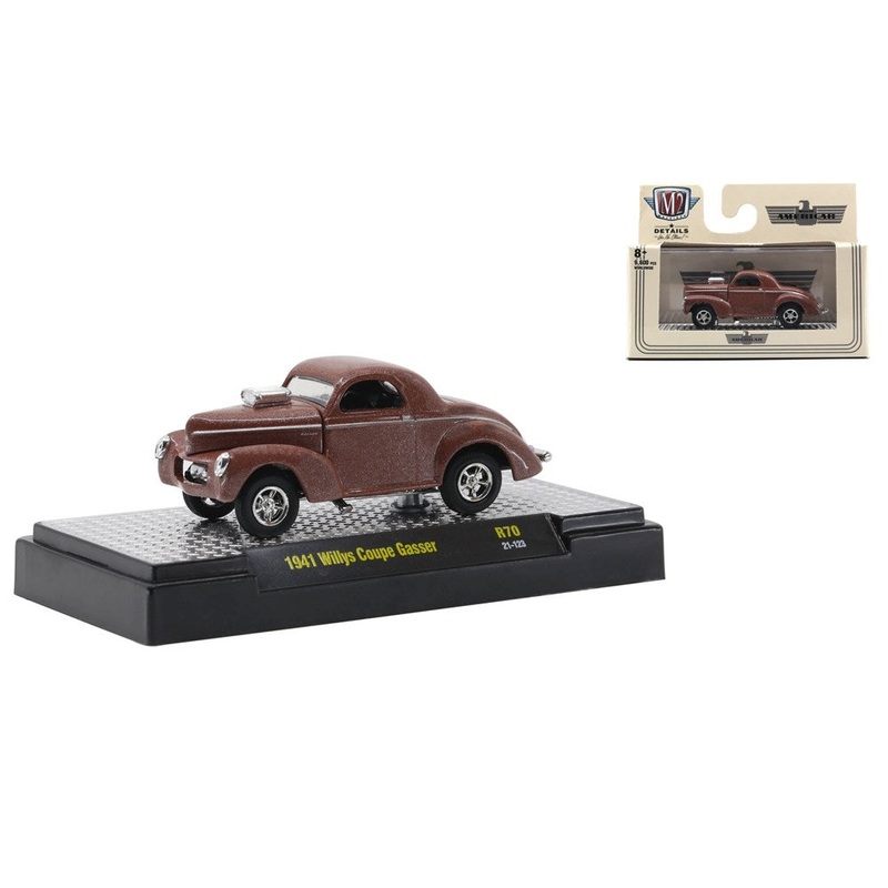 M2 Machines M2-32500-70E 1/64 1941 Willys Coupe Gasser