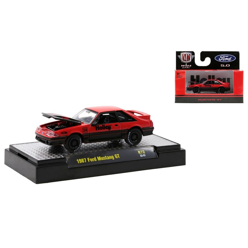 M2 Machines M2-32500-72B 1/64 1987 Ford Mustang GT