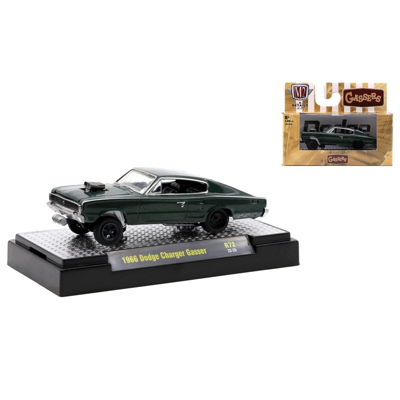 M2 Machines M2-32500-72D 1/64 1966 Dodge Charger Gasser