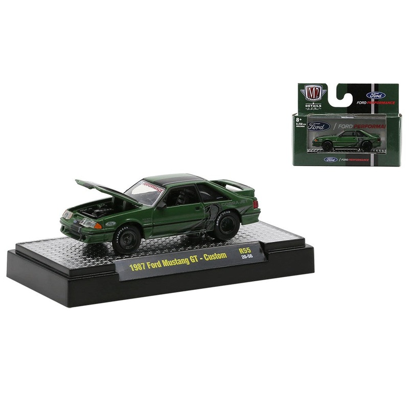 M2 Machines M2-32600-55F 1/64 1987 Ford Mustang GT- Custom