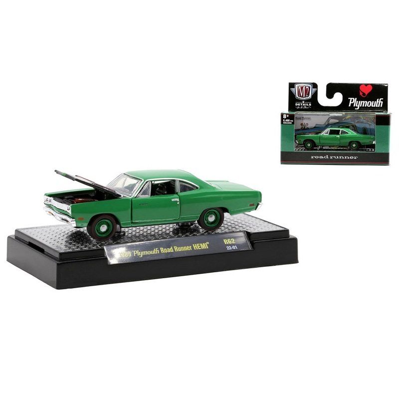 M2 Machines M2-32600-62A 1/64 1969 Plymouth Road Runner HEMI