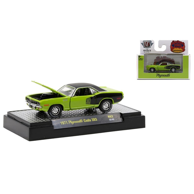 M2 Machines M2-32600-62D 1/64 1971 Plymouth Cuda 383