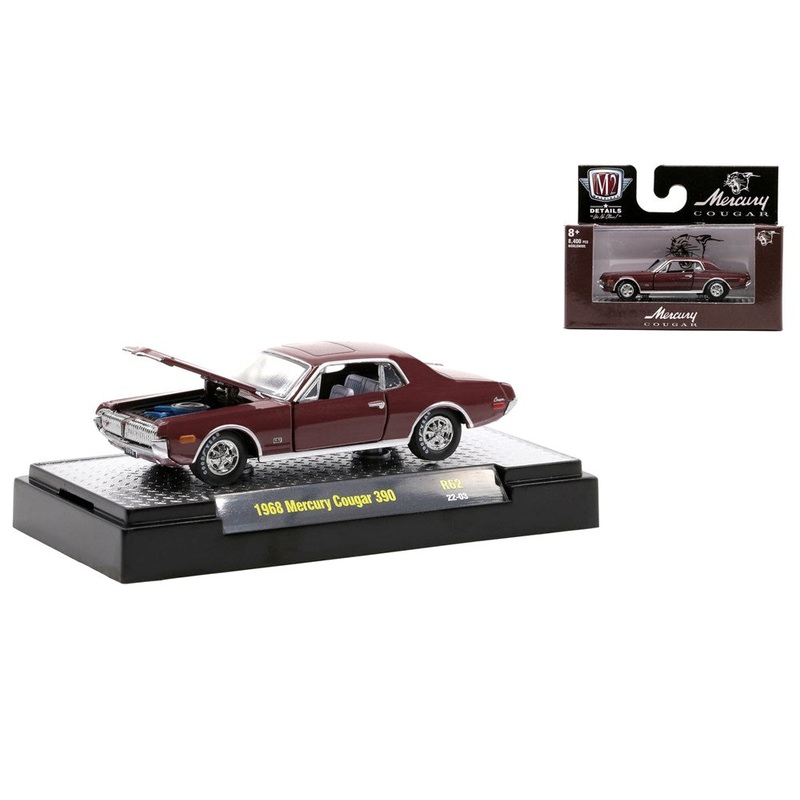 M2 Machines M2-32600-62E 1/64 1968 Mercury Cougar 390