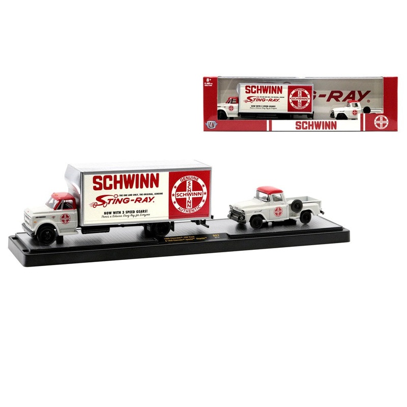 M2 Machines M2-36000-57B 1/64 1968 Chevrolet C60 & 1958 Chevrolet Apache Stepside