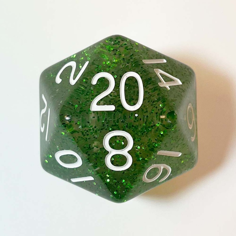 MDG MDG20520 Mega Acrylic d20: Ethereal Green