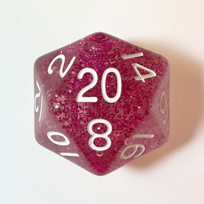 MDG MDG20820 Mega Acrylic d20: Ethereal Light Purple