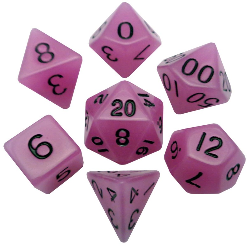 MDG MDG307 Resin Dice: Glow. Purple 16mm Poly