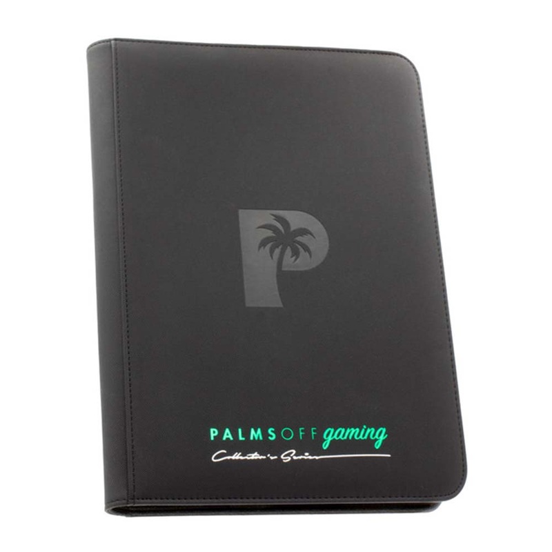 Palms Off ZB-09-BLK Collectors Series 9 Pocket Zip Binder BLACK