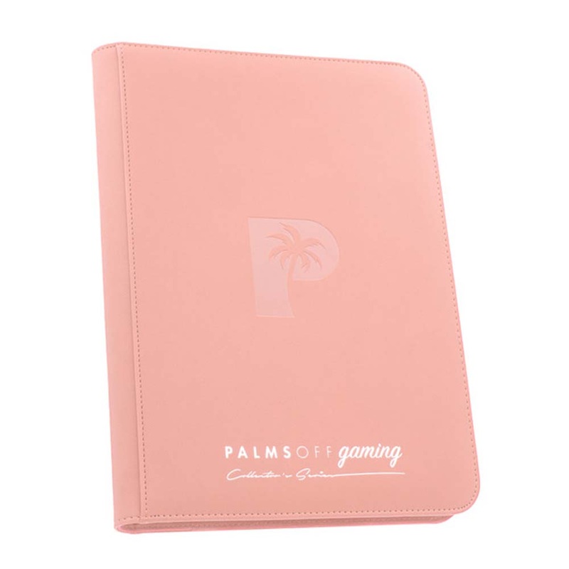Palms Off ZB-09-PINK Collectors Series 9 Pocket Zip Binder PINK
