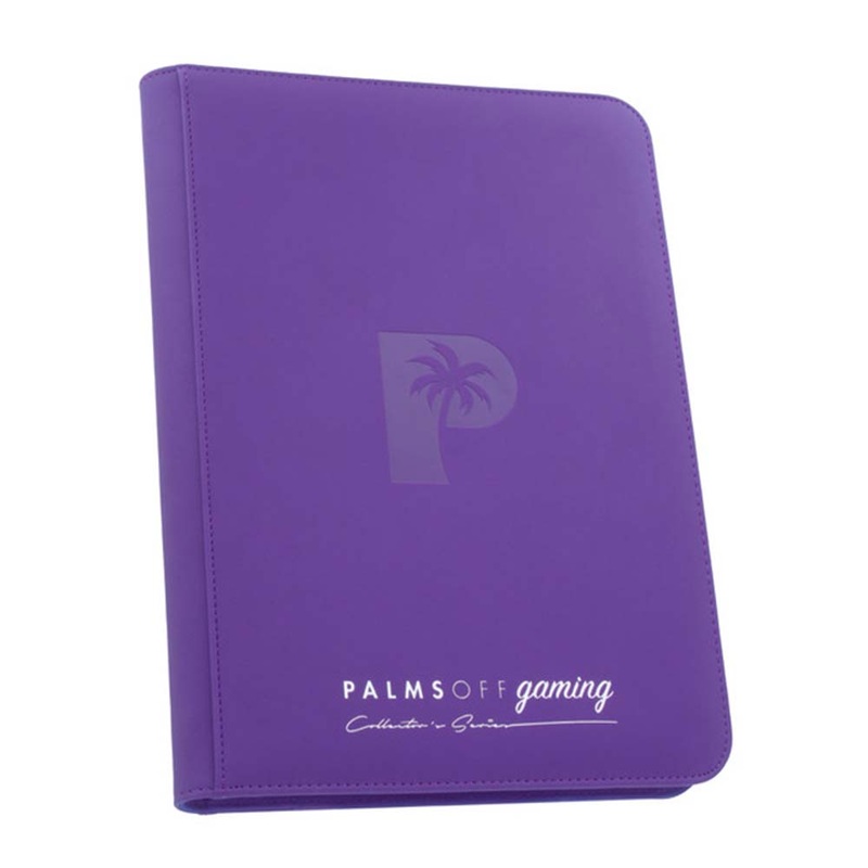 Palms Off ZB-09-PUR Collectors Series 9 Pocket Zip Binder PURPLE