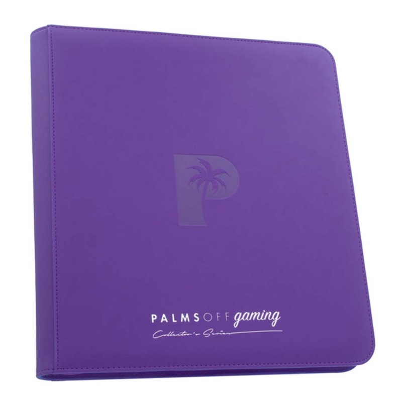 Palms Off ZB-12-PUR Collectors Series 12 Pocket Zip BinderPURPLE