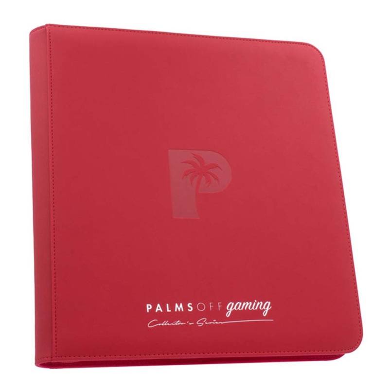 Palms Off ZB-12-RED Collectors Series 12 Pocket Zip Binder RED