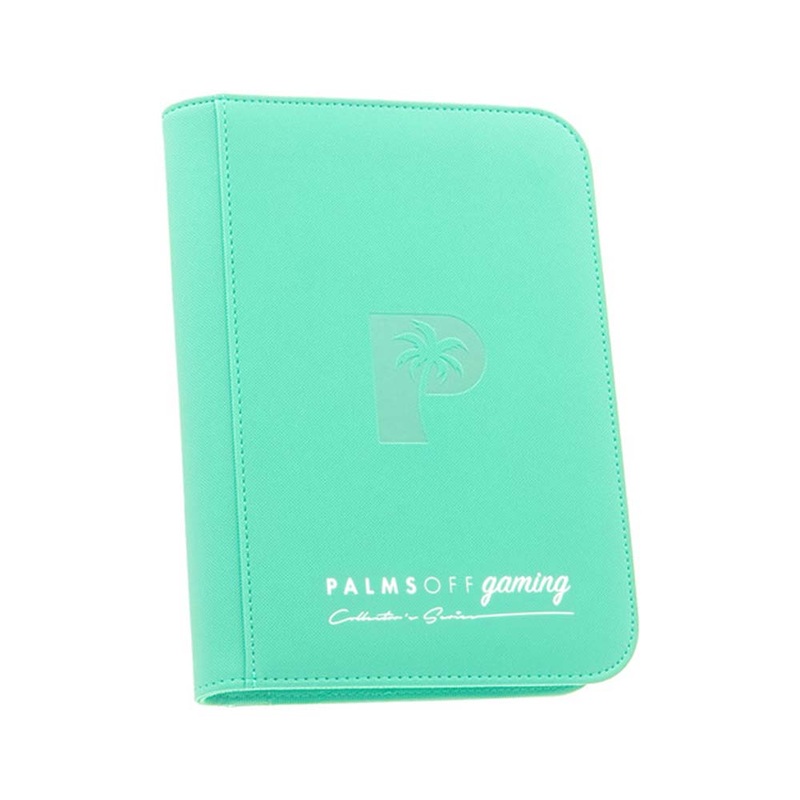Palms Off ZB-4-TQS Collectors Series 4 Pocket Zip Binder TURQUOISE