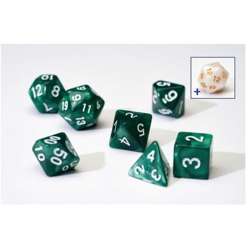 Sirius SIRIUS1-02 Dice Set Pearl Green Acrylic