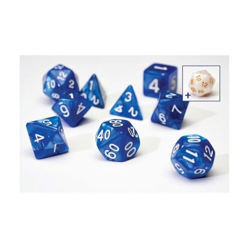 Sirius SIRIUS1-03 Dice Set Pearl Blue Acrylic