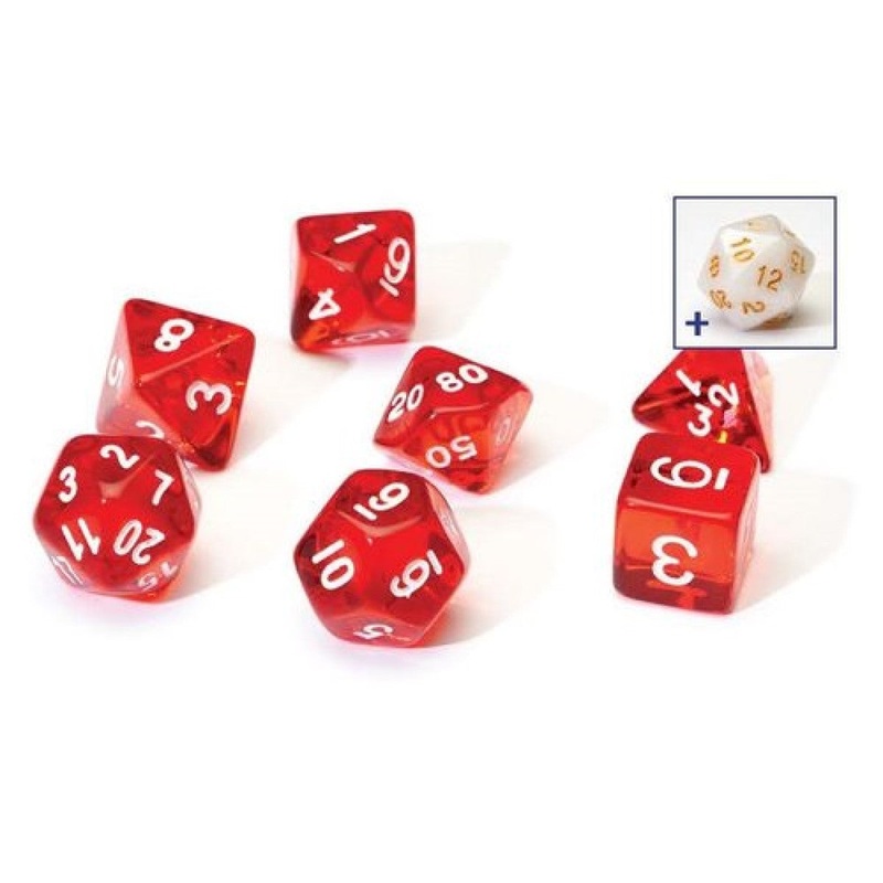 Sirius SIRIUS1-04 Dice Set Translucent Red Resin
