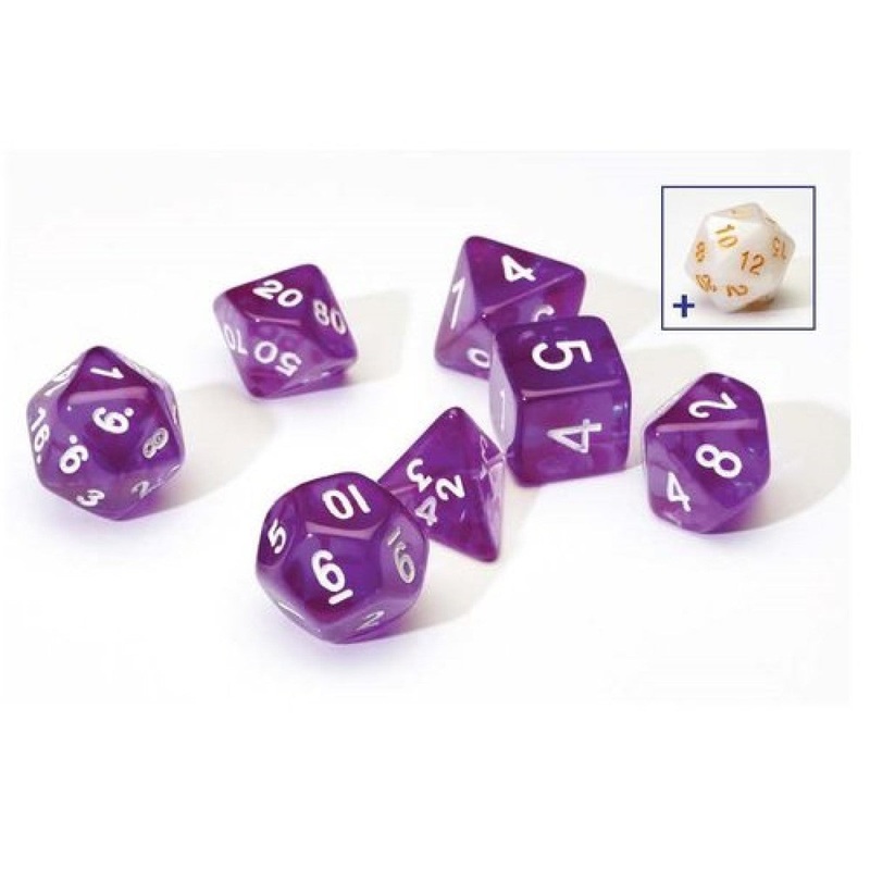 Sirius SIRIUS1-05 Dice Set Translucent Purple Resin