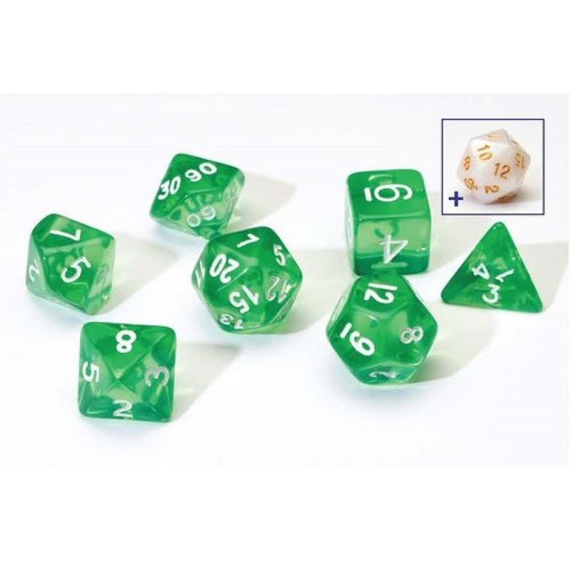Sirius SIRIUS1-06 Dice Set Translucent Green Resin