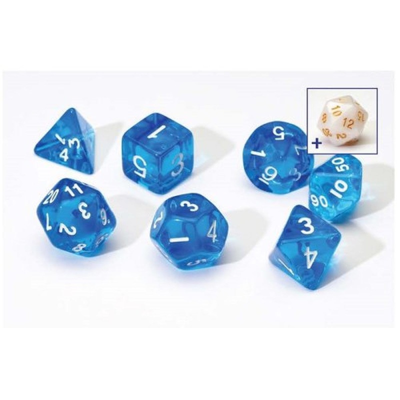 Sirius SIRIUS1-07 Dice Set Translucent Blue Resin