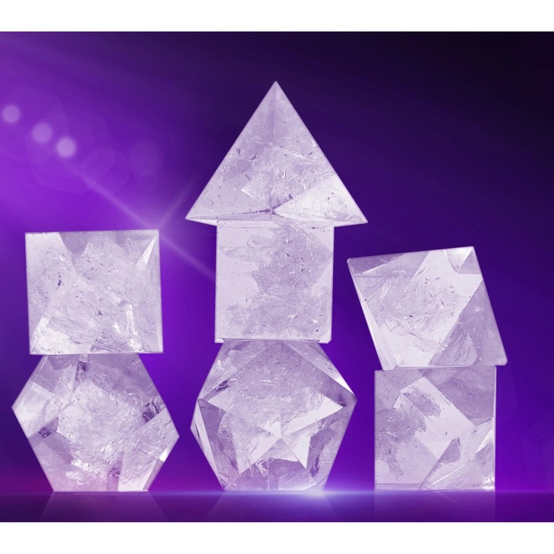 Sirius SIRIUS2-01 Dice Set Pink, Clear, Black Resin