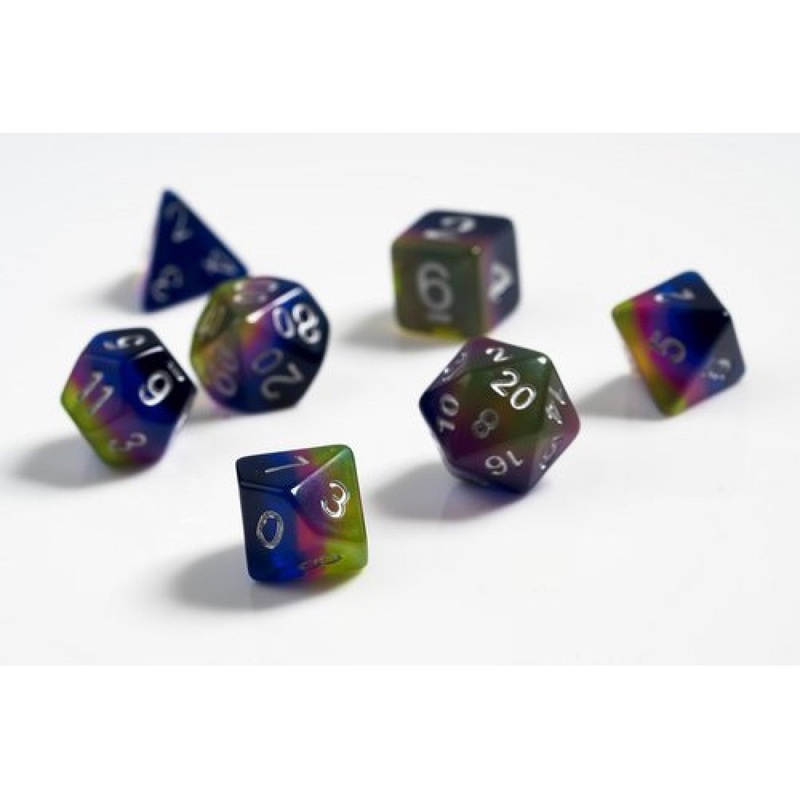 Sirius SIRIUS2-07 Dice Set Pink + Green + Blue