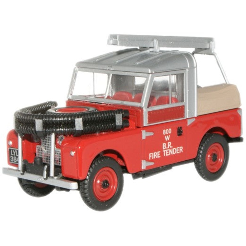 Oxford LAN188015 1/76 Land Rover Series 1 88- Fire British Rail