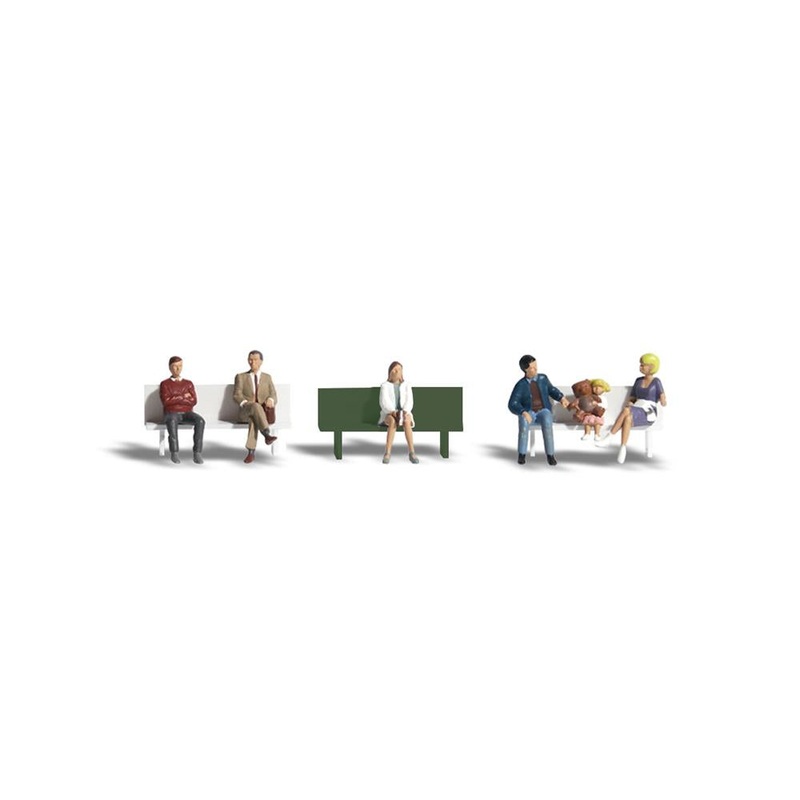 Woodland Scenics A1861 HO Scenic Accents: Bus Stop People