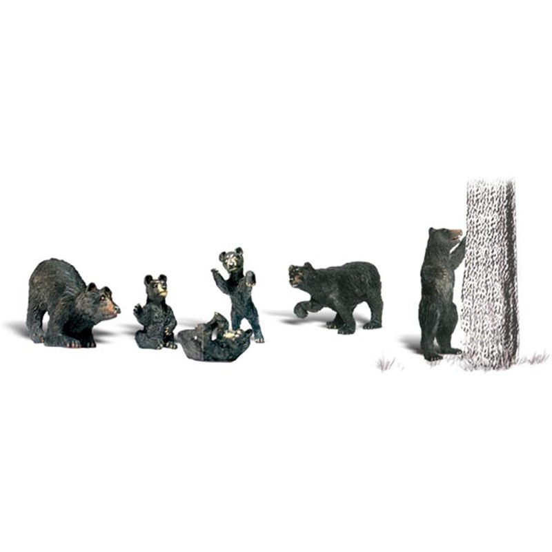Woodland Scenics A1885 HO Scenic Accents: Black Bears