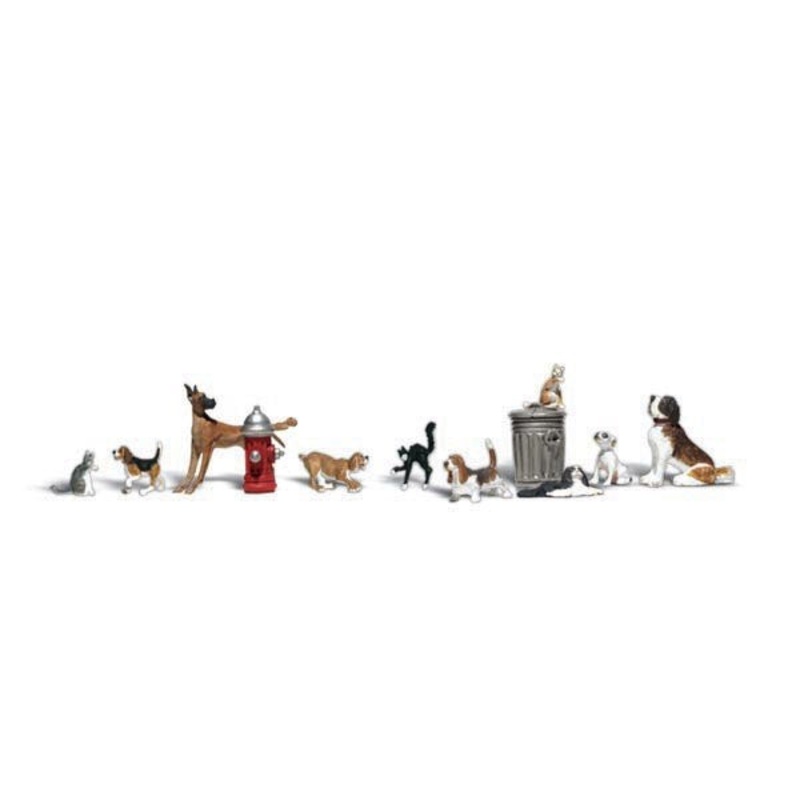 Woodland Scenics A2140 N Dogs & Cats