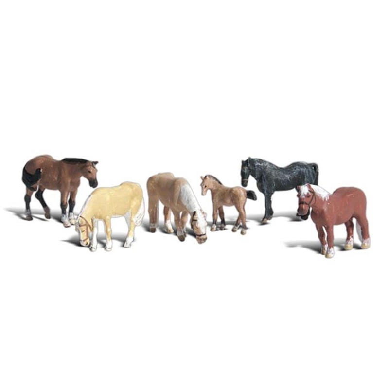 Woodland Scenics A2141 N Scenic Accents: Farm Horses
