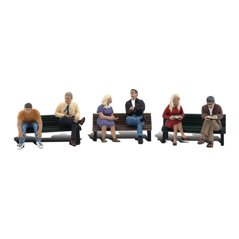 Woodland Scenics A2206 N People On Benches