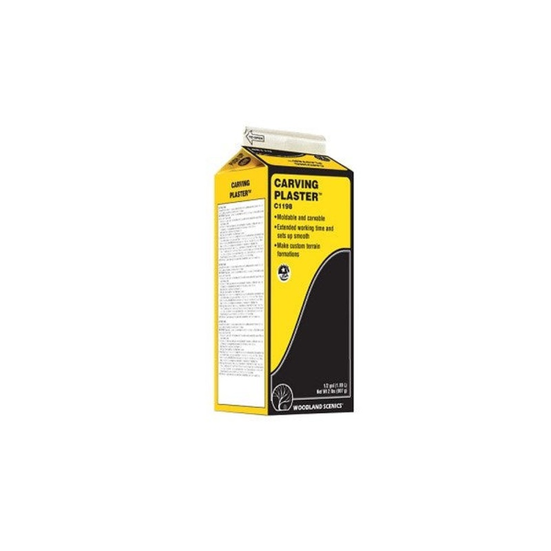 Woodland Scenics C1198 Carving Plaster (0.5gal/1.89L) – Carton