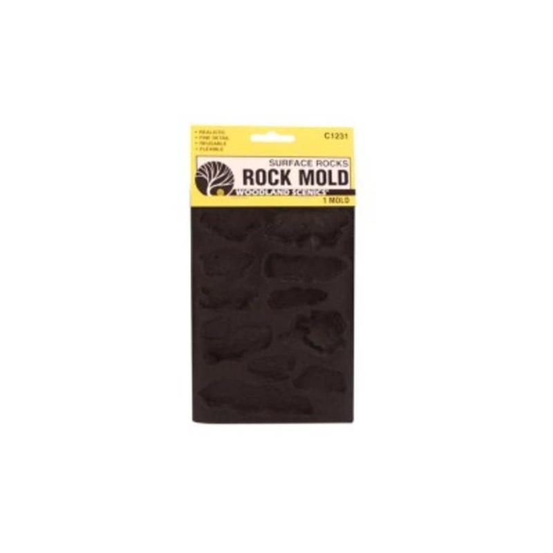 Woodland Scenics C1231 ROCK MOLDS SURFACE ROCKS