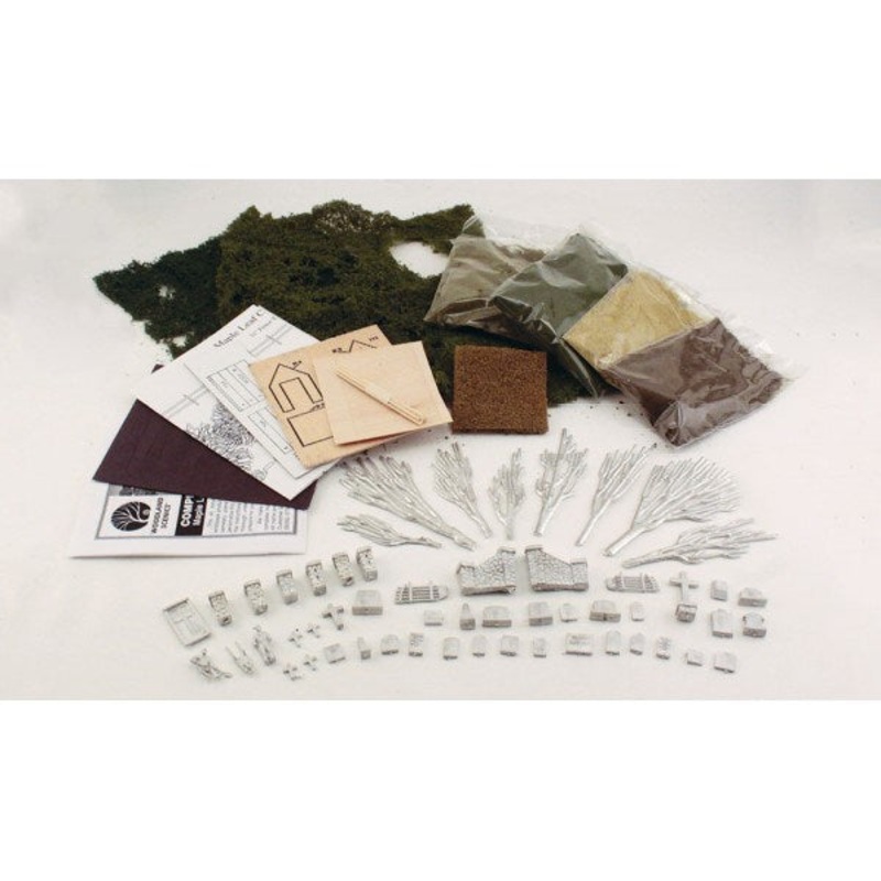 Woodland Scenics S131 Complete Scenes: Maple Leaf Cemetery – OO/HO Scale
