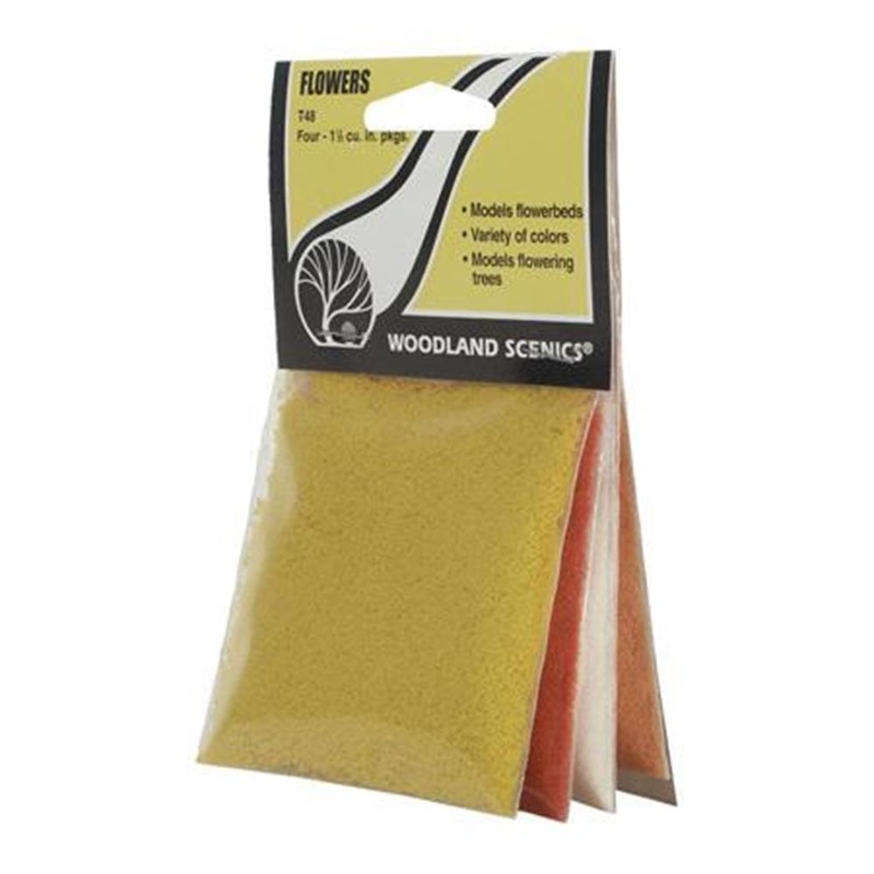 Woodland Scenics T48 FLOWERS FOUR COLOU PACKS