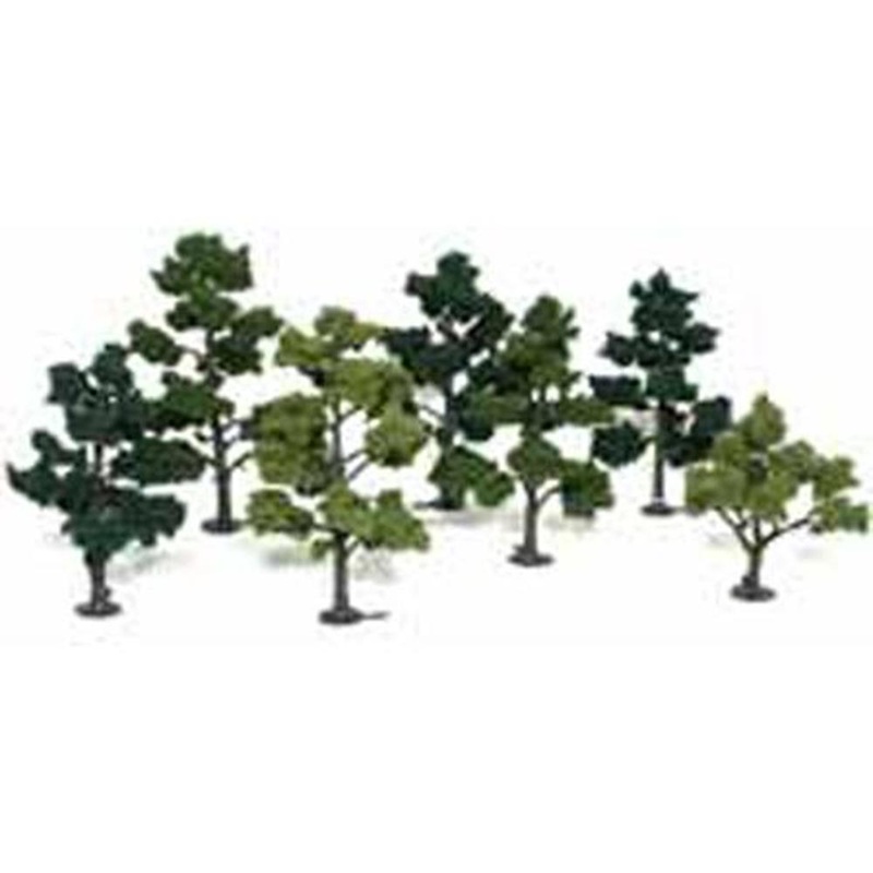 Woodland Scenics TR1103 TREES DECIDIOUS 5-7IN 7PC