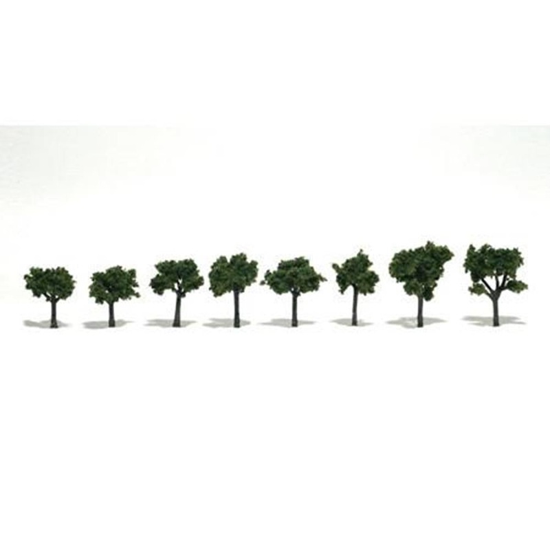 Woodland Scenics TR1501 TREES MED/GRN 1-3CM 8PCS