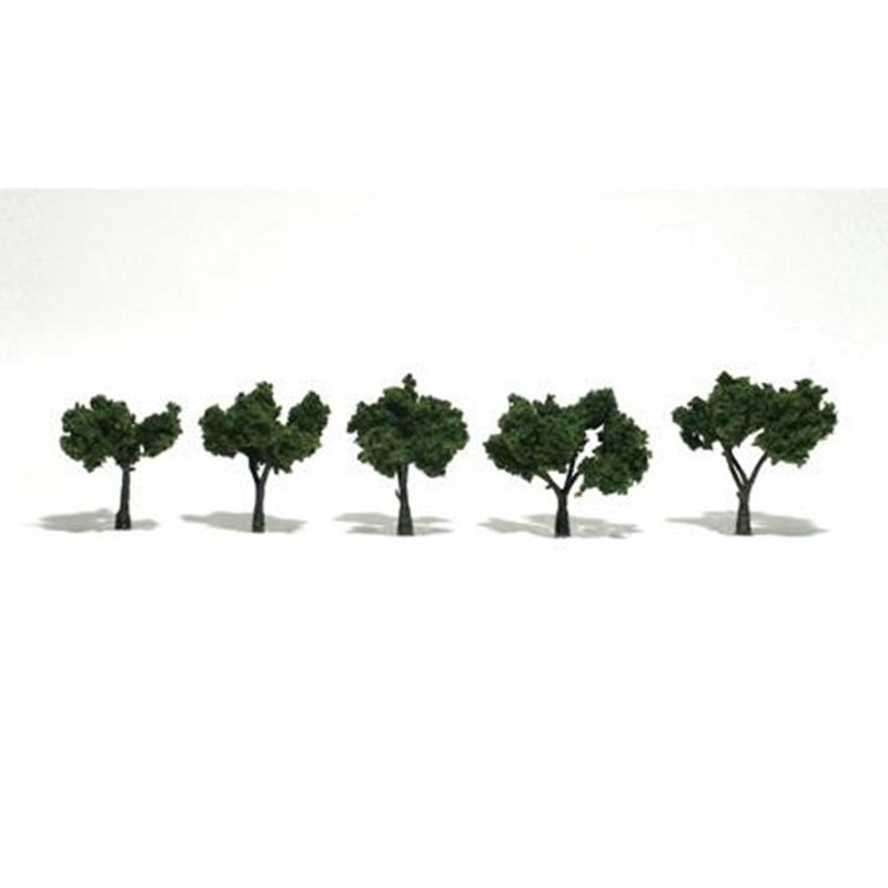 Woodland Scenics TR1502 TREES MED/GRN 3-5CM 4PCS