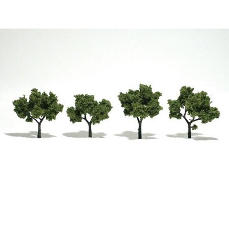 Woodland Scenics TR1503 TREES LIGH/GRN 5–7CM 4PCS
