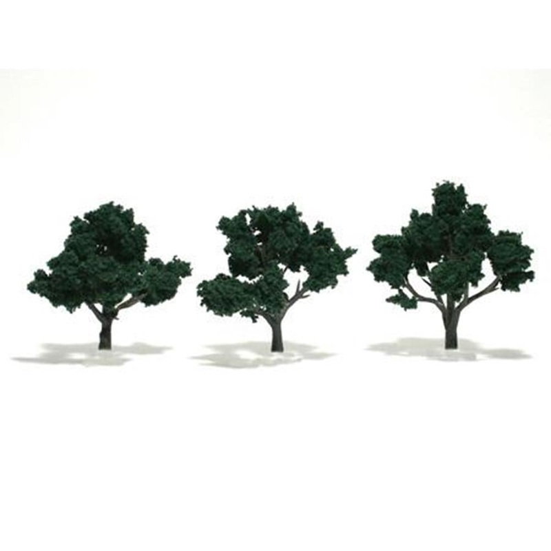Woodland Scenics TR1508 TREES DAR/GRN 7–10CM 3PCS
